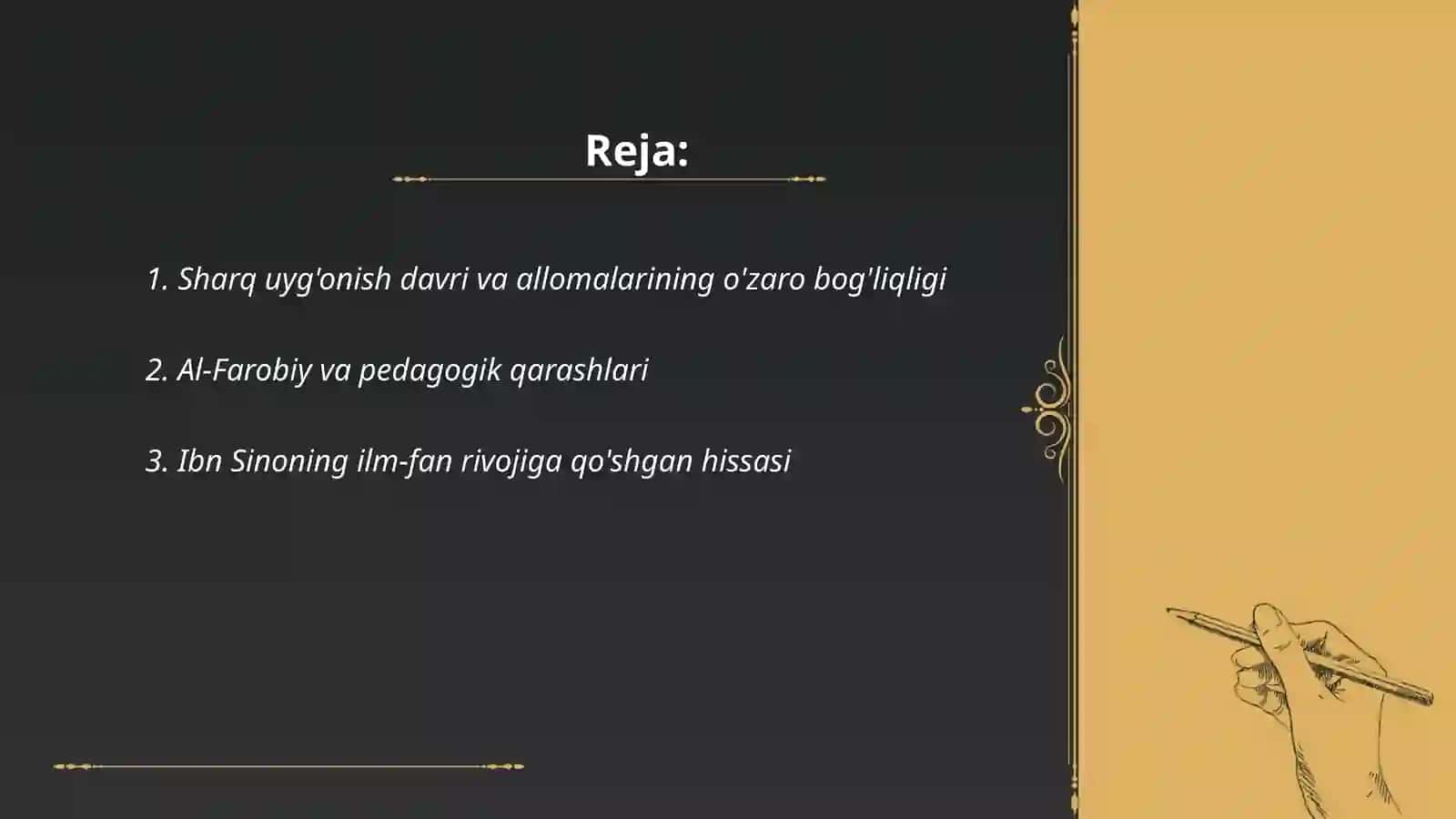 Sharq uyg'onish davri allomalarining pedagogik qarashlari hamda ilm fan ravnaqidagi xizmatlari 2