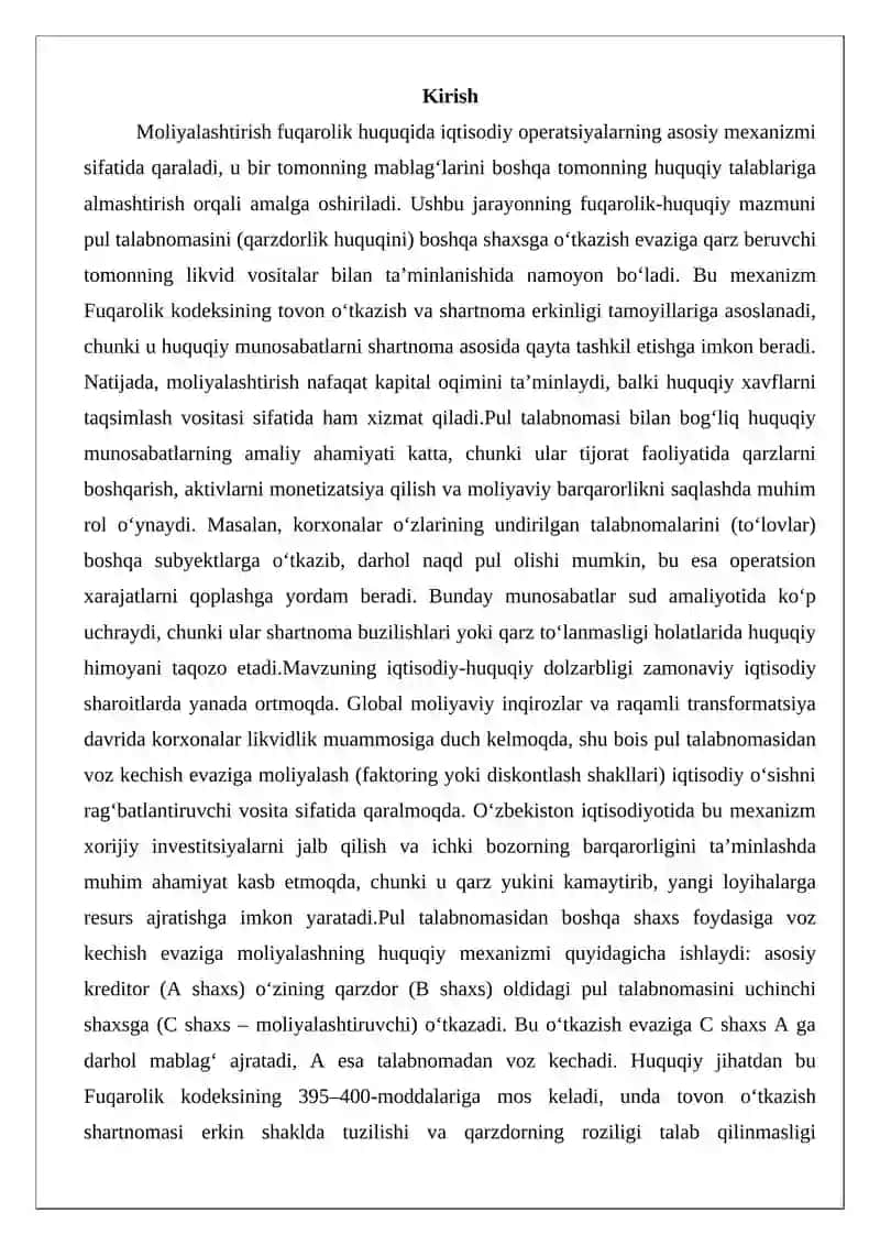 Pul talabnomasi 2