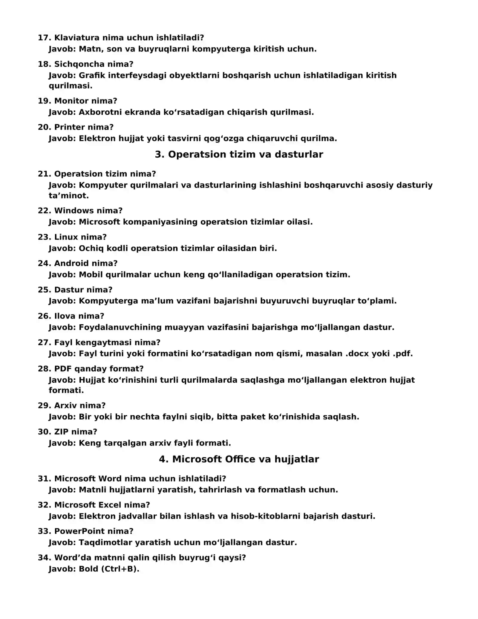 ARGOS TESTLARIGA TAYYORLANISH 2