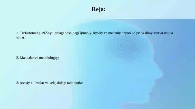IV asr boshlari Turkiston ijtimoiy-siyosiy, madaniy hayotiga oid ilmiy asarlar ustida ishlash 2