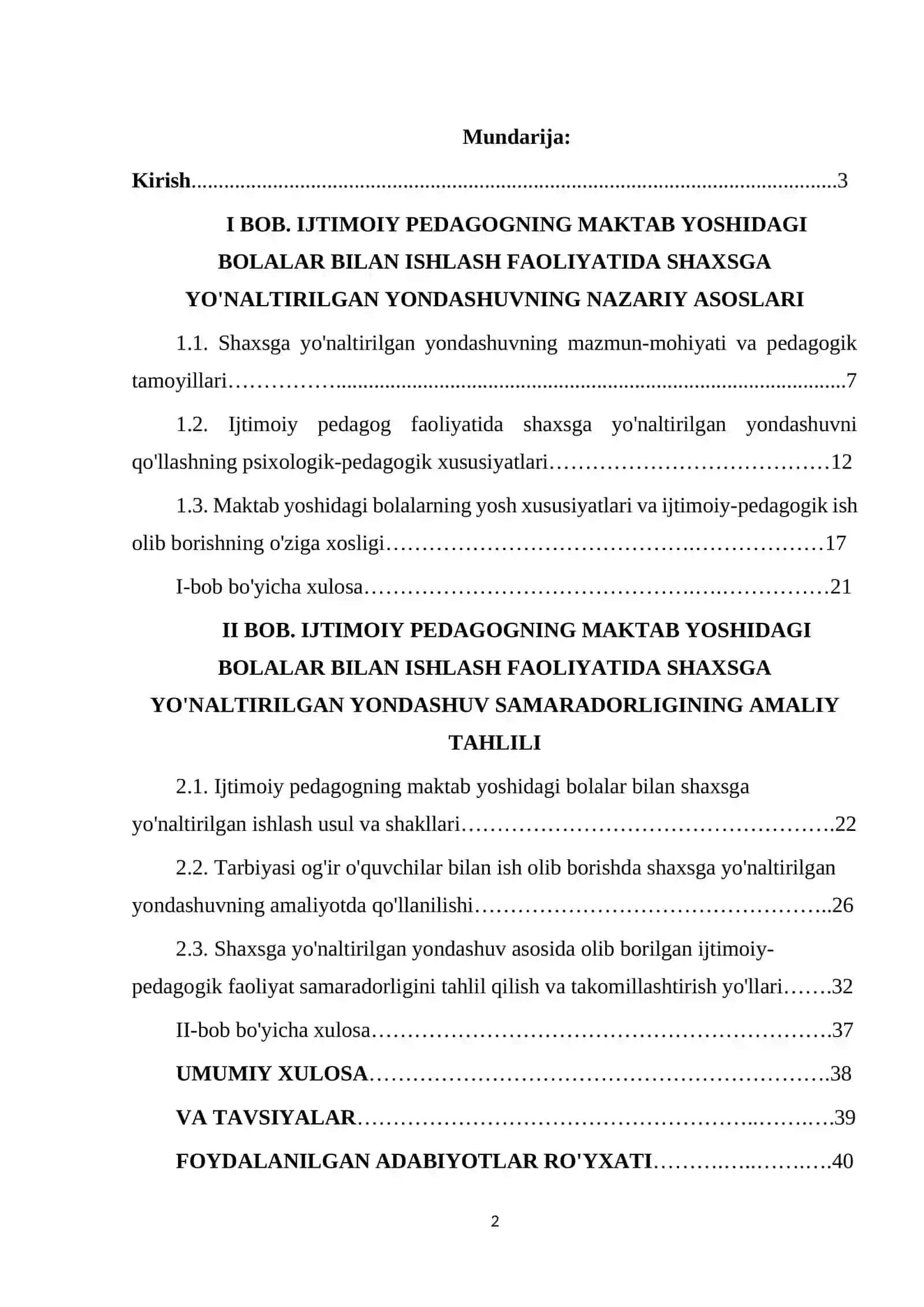 Ijtimoiy pedagogning maktab yoshidagi bolalar bilan olib boradigan faoliyatida shaxsga yo'naltirilgan yondashuvning samaradorligi 2