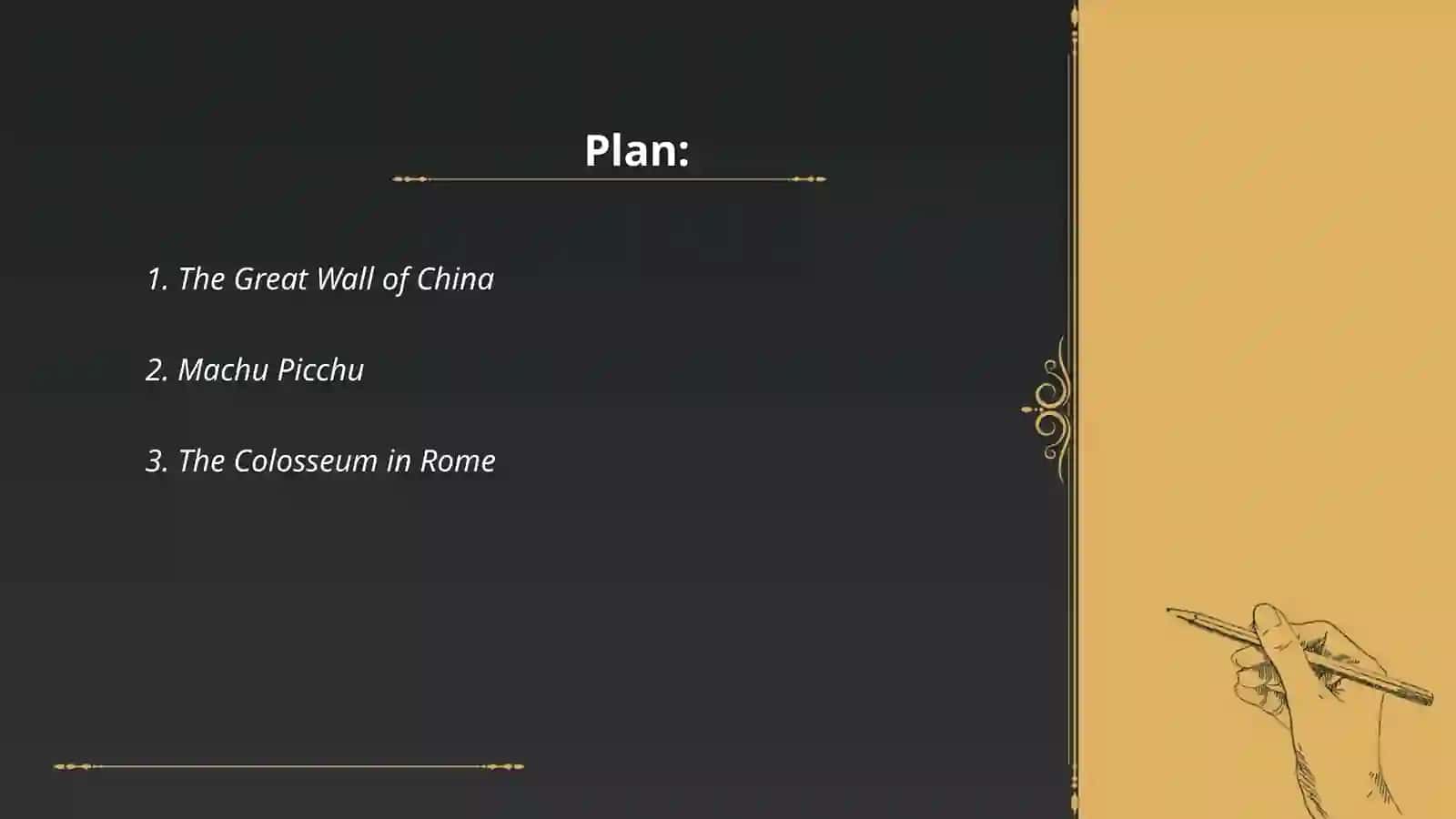 Historical places speech 2