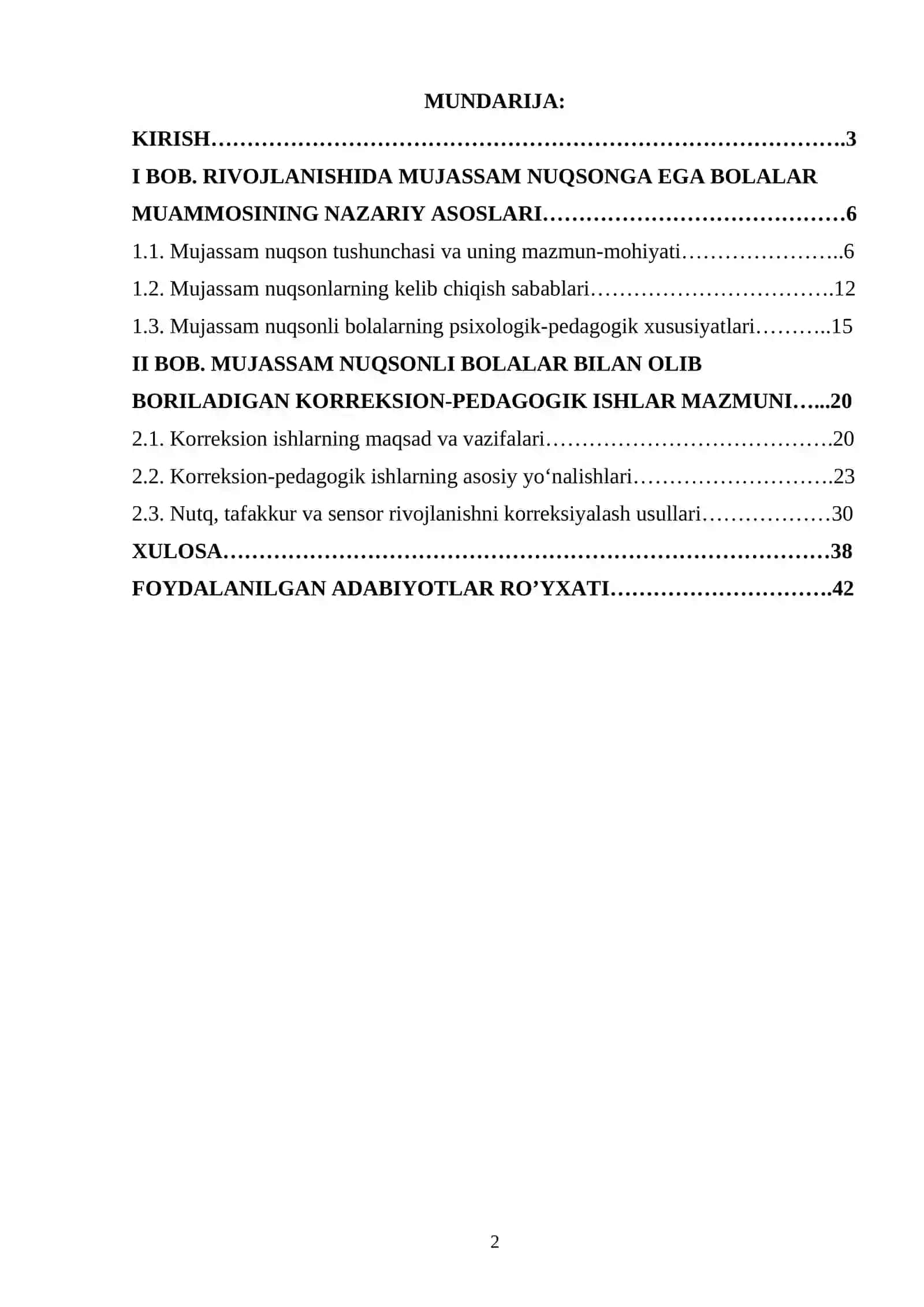 Rivojlanishida mujassam nuqsonga ega bo‘lgan bolalar bilan olib boriladigan korreksion ishlar tizim 2