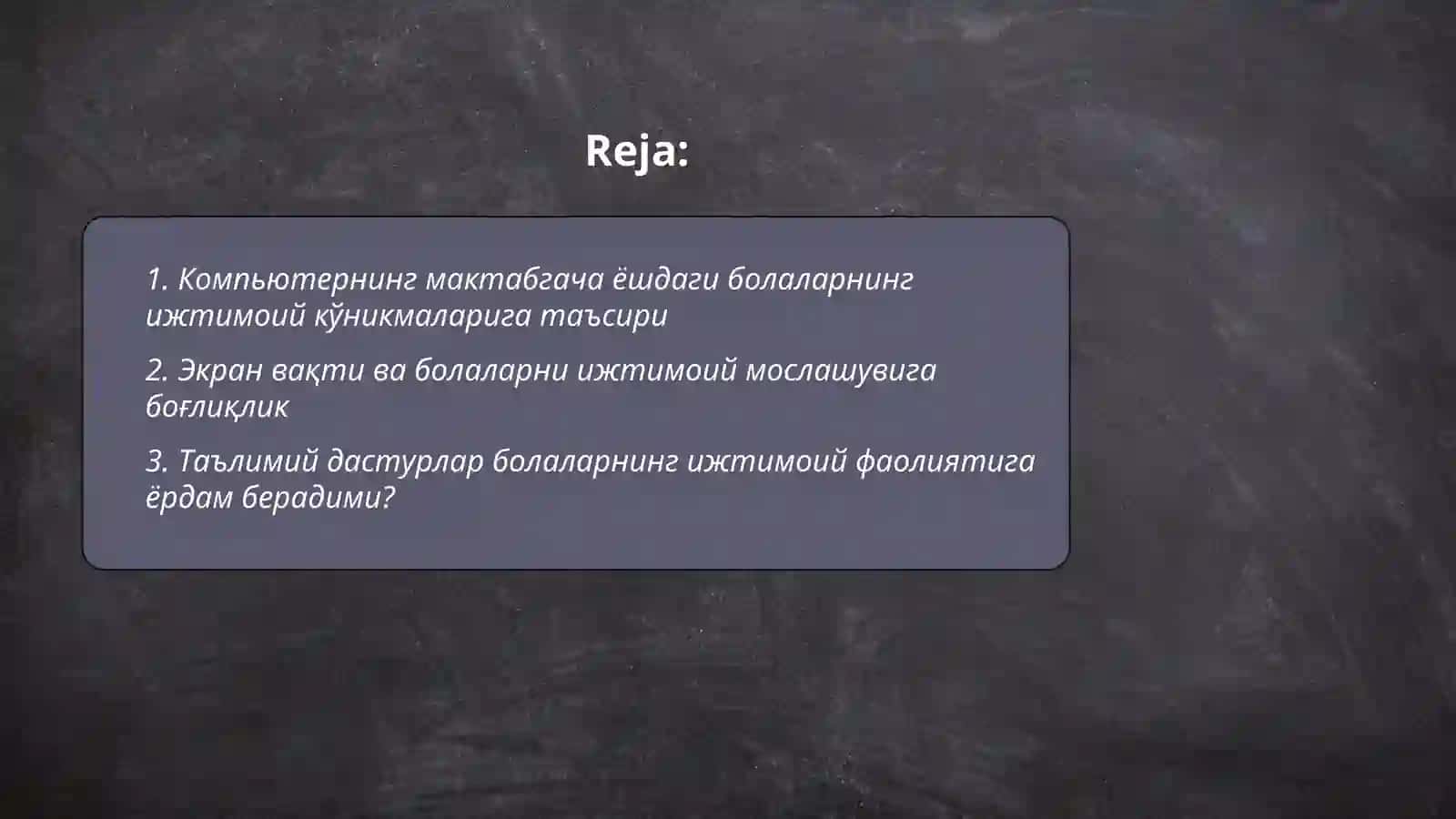 Болаларни ижтимоий мослашуви 2