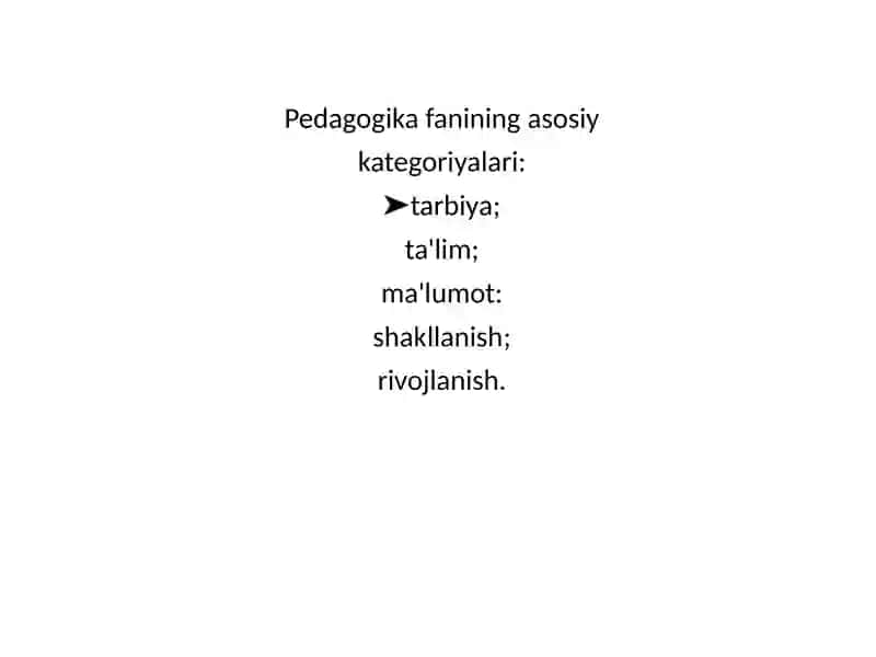 Pedagogika Fan Sifatida 2