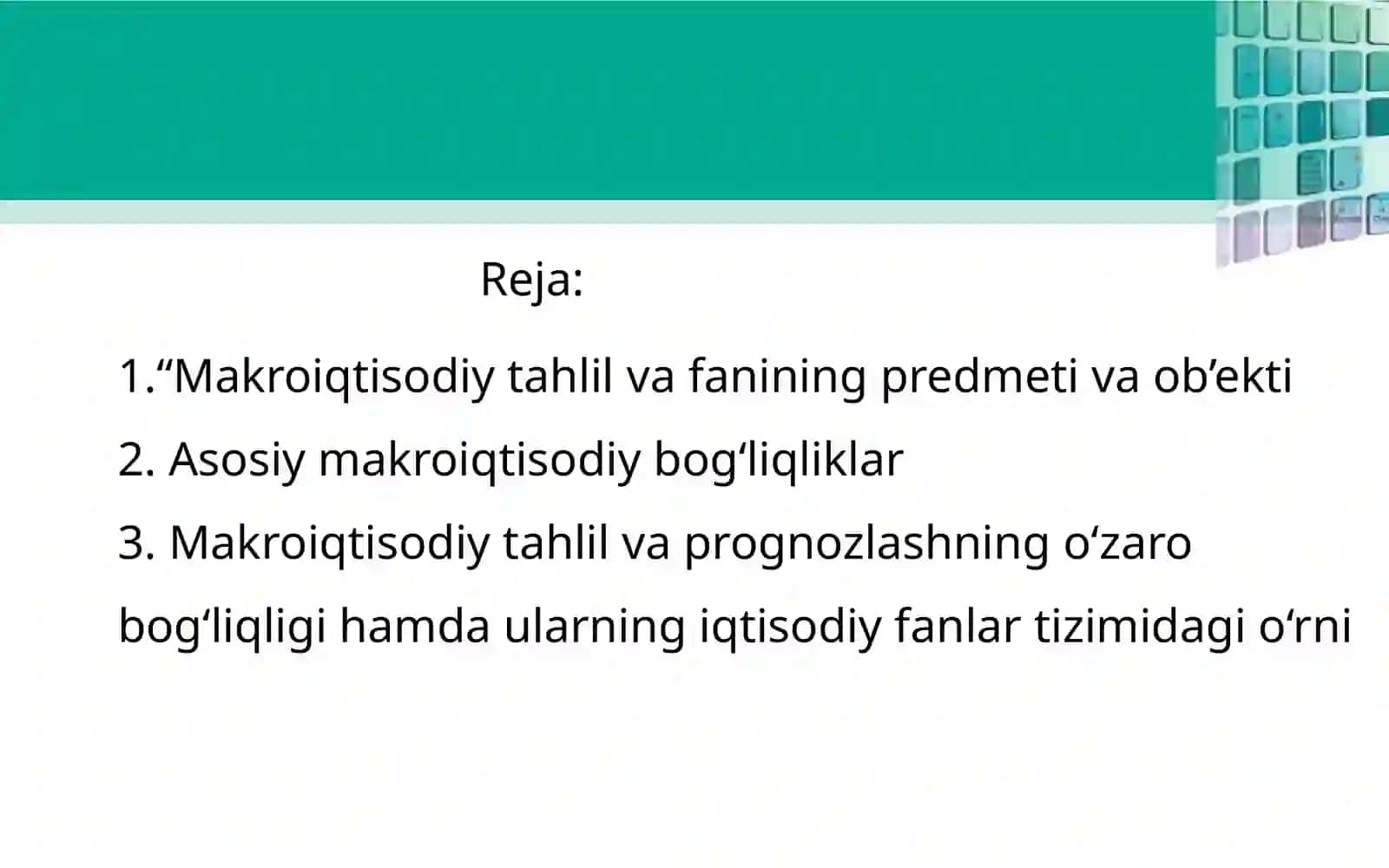 Makroiqtisodiymuvozanatlikning mohiyati va unga erishish yóllaril 2