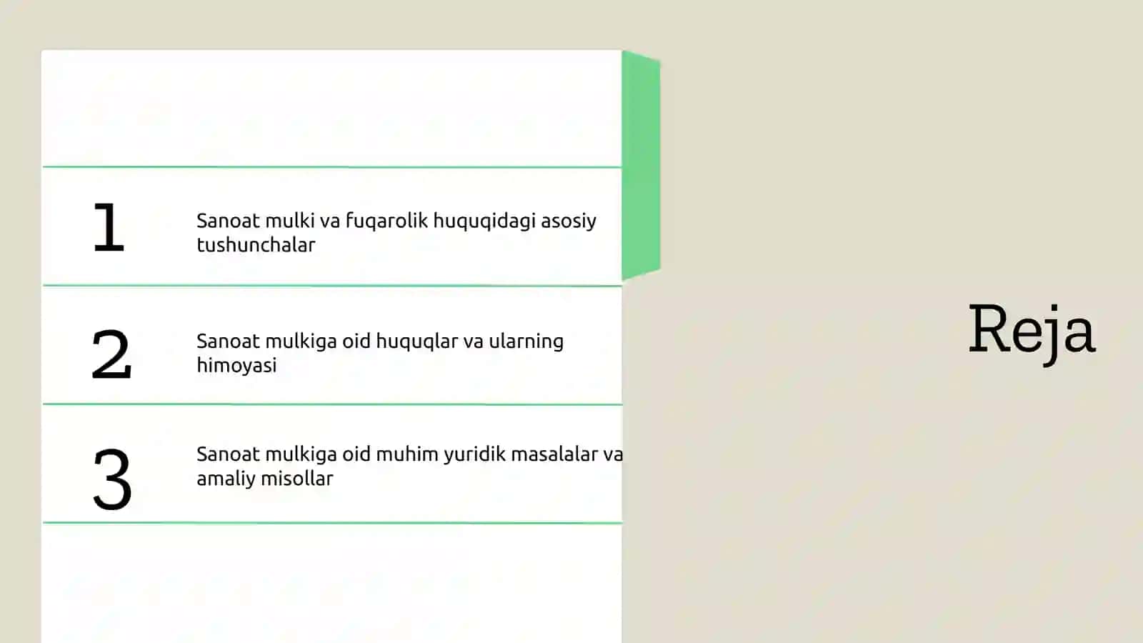 Sanoat mulkiga boʻlgan huquq 2