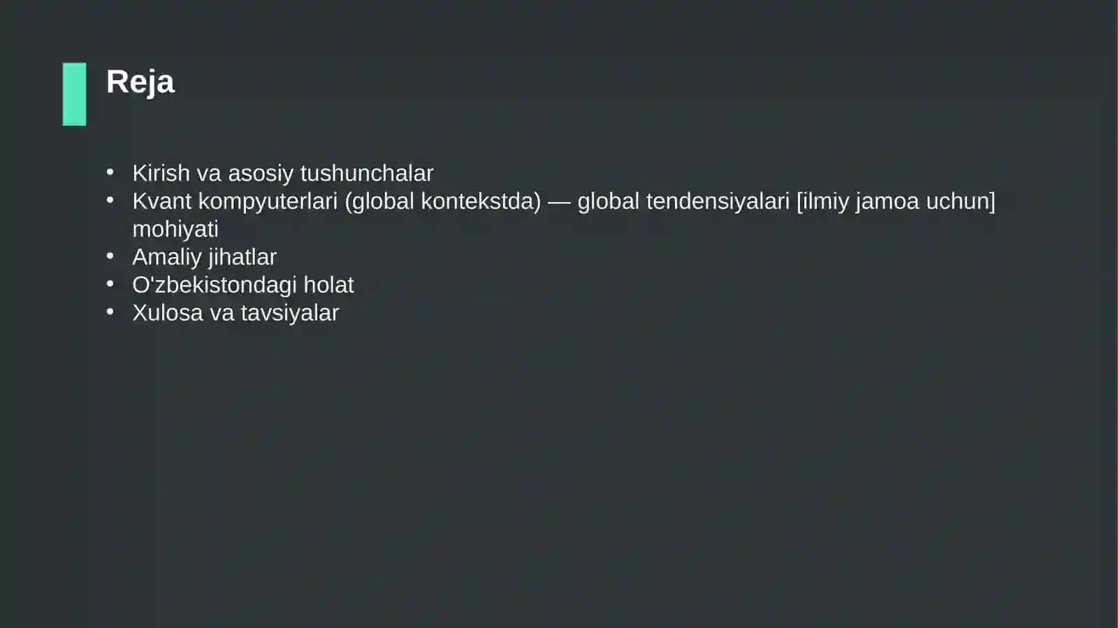 Kvant kompyuterlari (global kontekstda) — global tendensiyalari [ilmiy jamoa uchun] 2