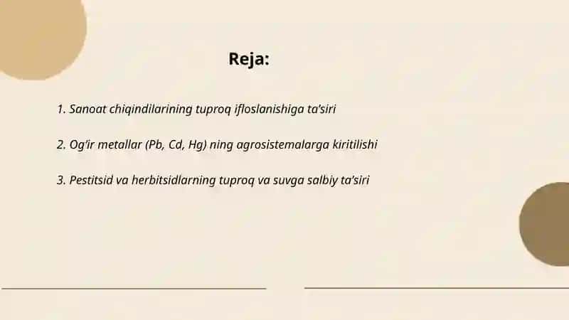 Texnogen omillarning agrosistemalar holatiga salbiy taʼsiri 2