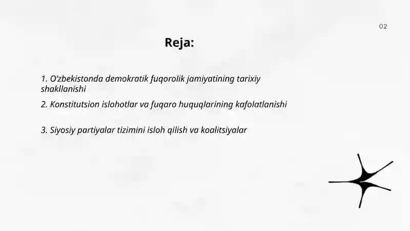 Oʻzbekistonda Demokratik fuqorolik jamiyati asoslarining shakillanish 2