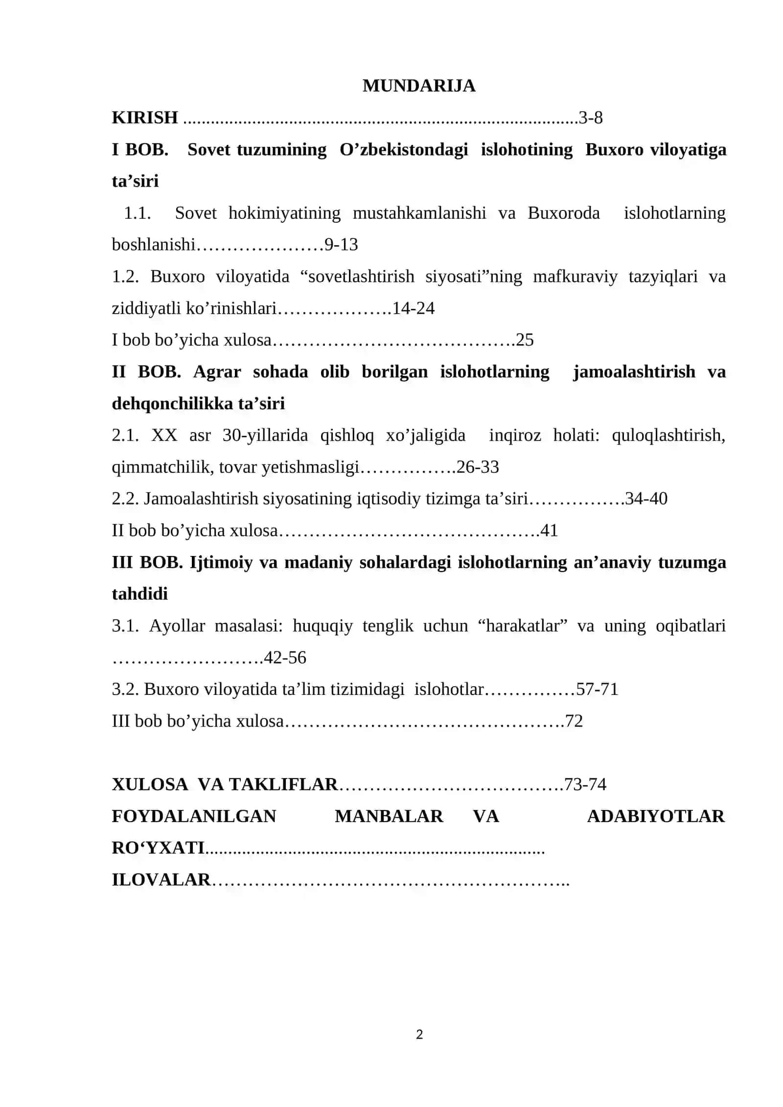 1925-1941 YILLAR O’ZBEKISTONDA AMALGA OSHIRILGAN ZIDDIYATLI ISLOHOTLAR VA UNING OQIBATLARI (BUXORO VILOYATI MISOLIDA) 2