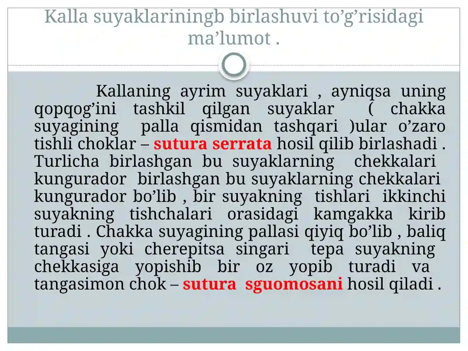 Kallasuyaklarining harakatchan vaharakatsiz birikishlari 2