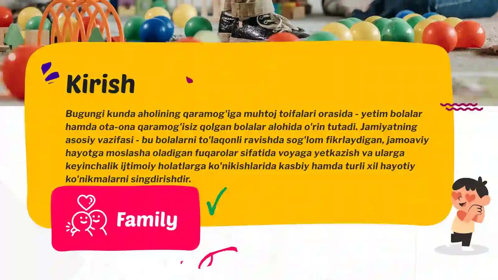 Ota-ona qaramogʻisiz qolgan bolalarni ijtimoiy himoya qilish tizimini takomillashtirish 2