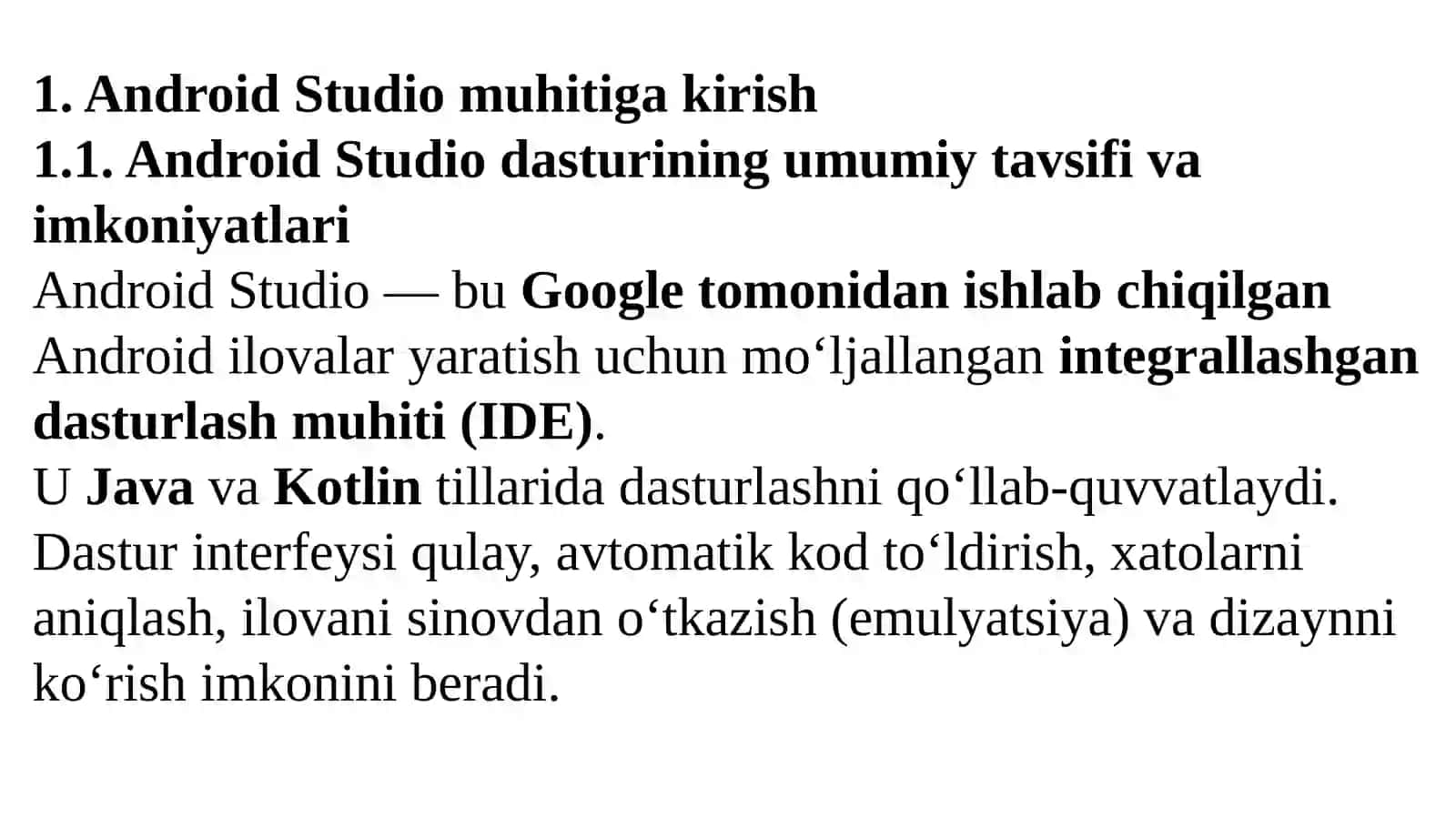 Android Studio 2