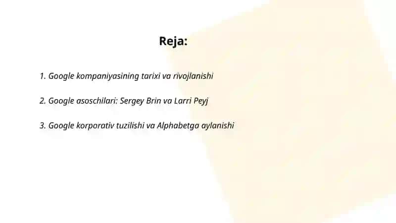 Google kompaniyasi 2