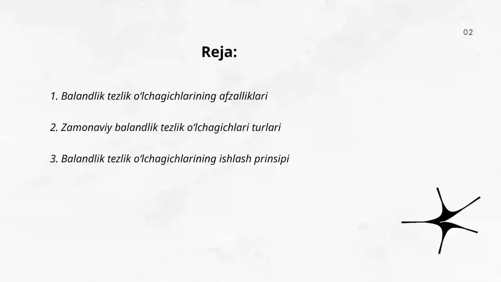 balandlik tezlik parametrlari oʻlchagichlari 2