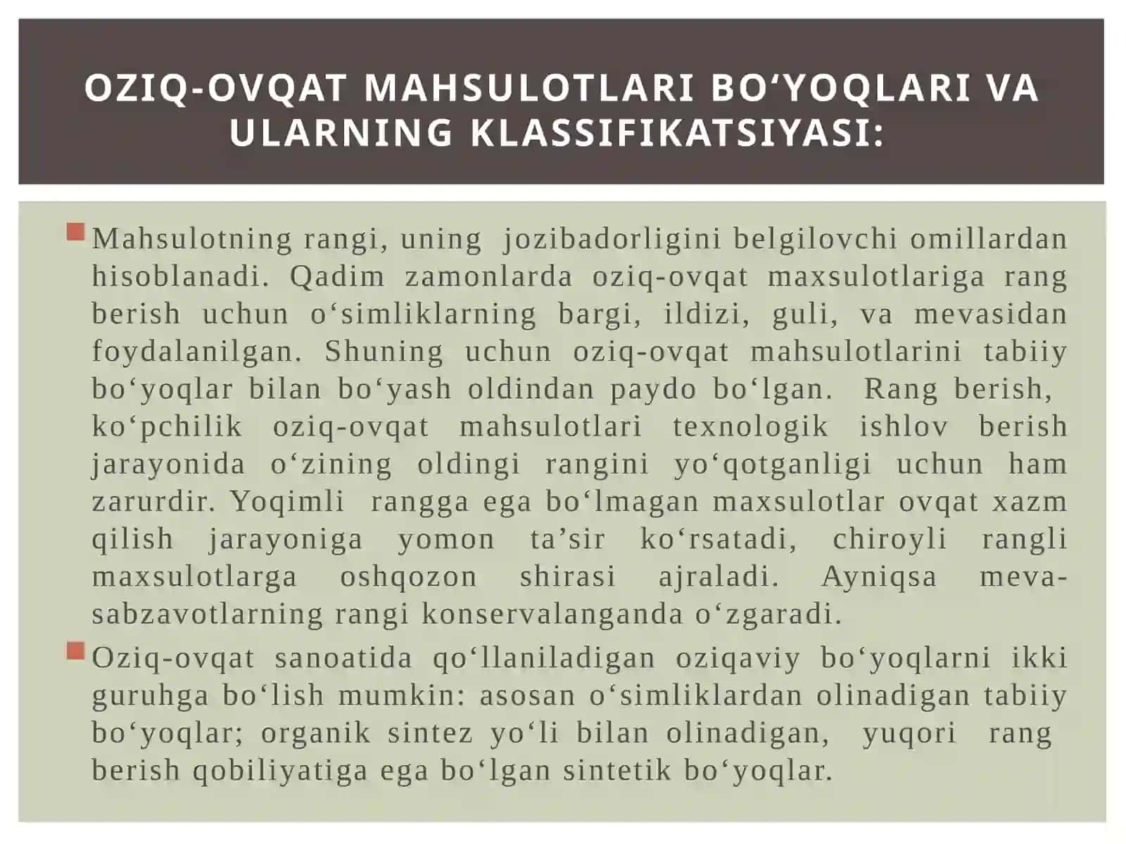 Shirinta’m beruvchimoddalar 2