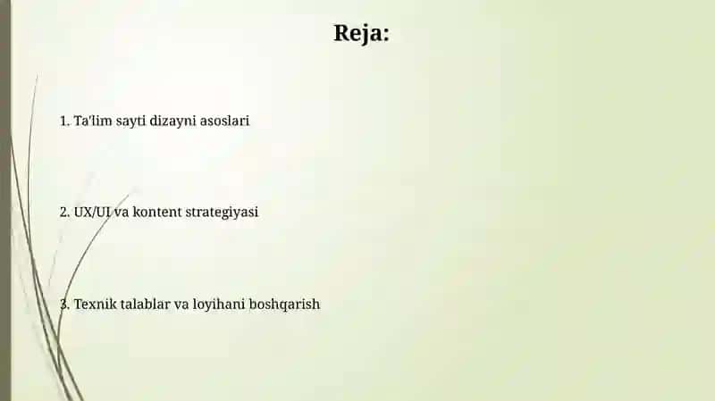Ta'limiy sayt dizayni bilan ishlash 2