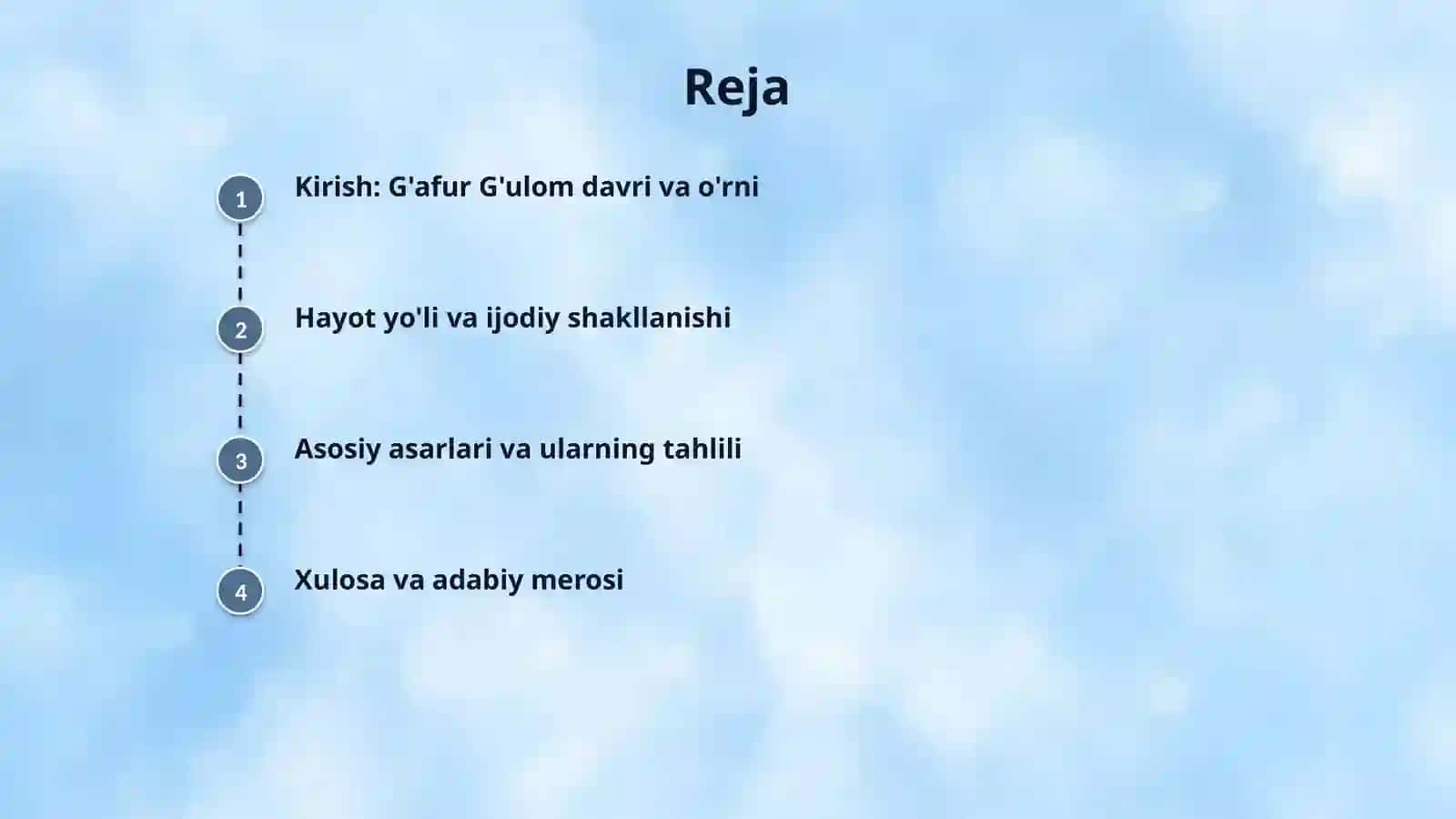 XX asr o'zbek adabiyoti. G'afur G'ulom hayoti va ijodi 2