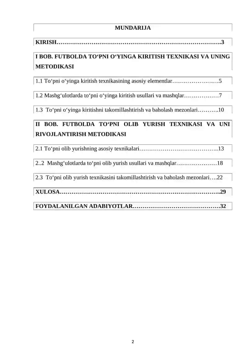 Futbolda toʻpni oʻyinga kiritish  va toʻpni olib yurish texnikasini oʻrgatish va takomillashtirish vazifalari 2