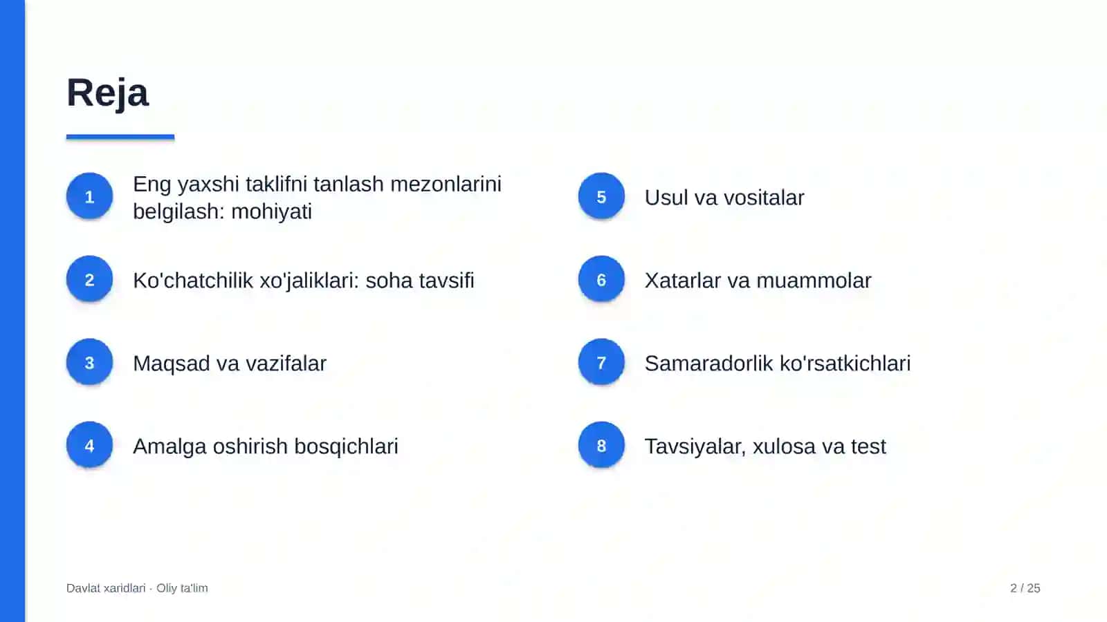 Ko'chatchilik xo'jaliklarida eng yaxshi taklifni tanlash mezonlarini belgilash 2