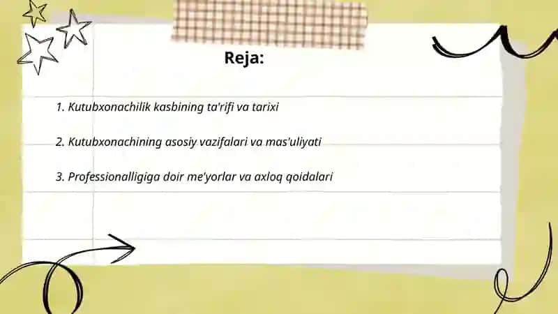 Kutubxonachilik kasbining umumiy va oʻziga xos qirralari 2