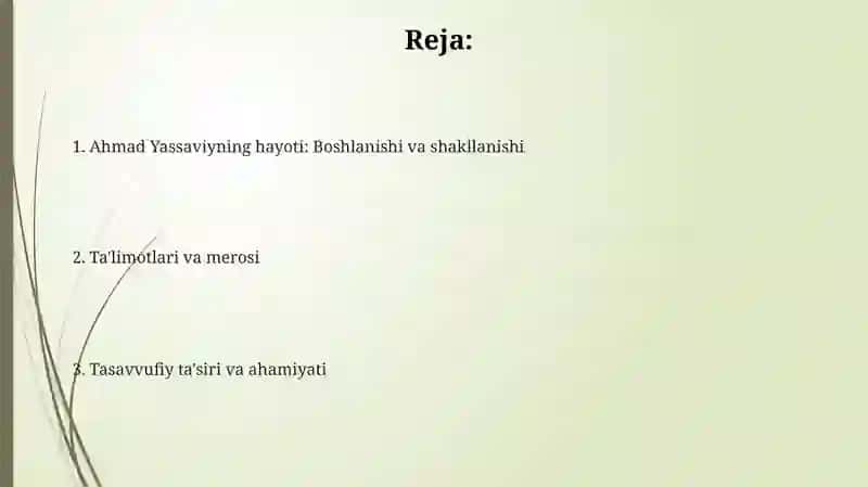 Ahmadyassaviyhayoti 2