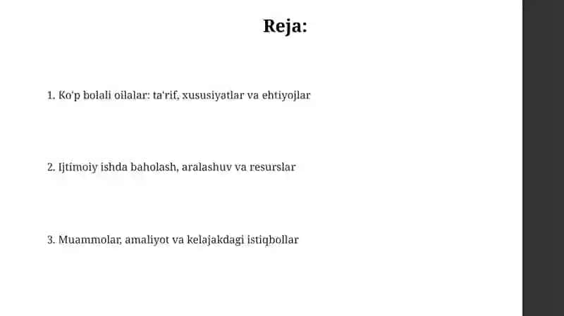 Ko'p bolali oilalar: ta'rif, xususiyatlar va ehtiyojlar 2