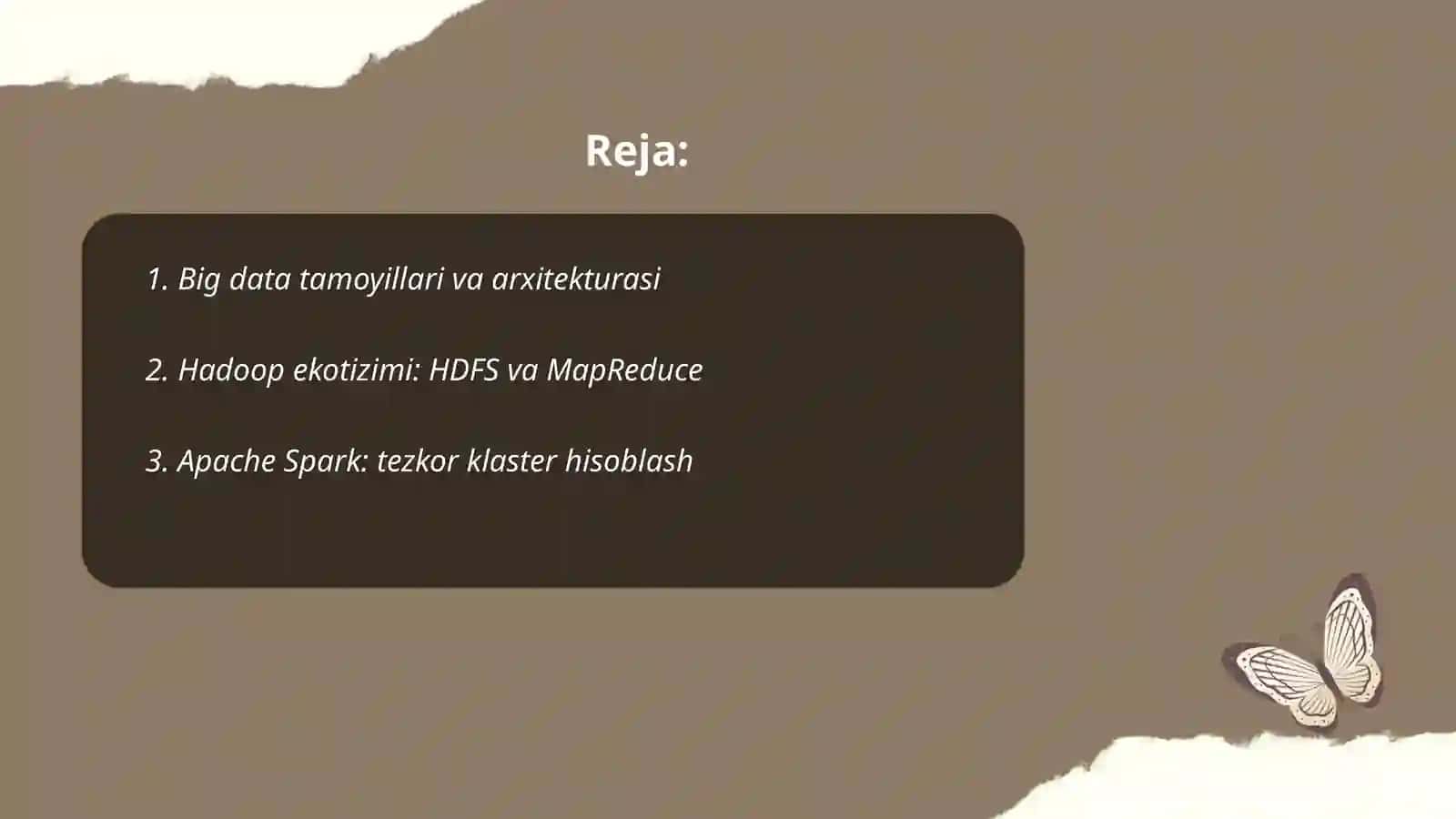 Big data texnalogiyalari 2