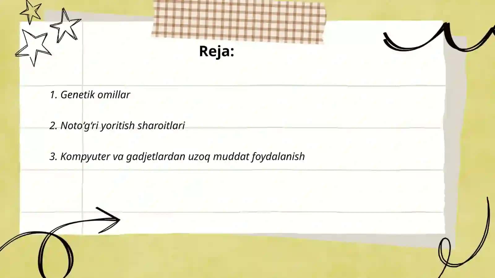 Bolalarda ko'rish buzilishini keltirib chiqaruvchi tashqi muhitning xavfli omillari, profilaktikasi 2