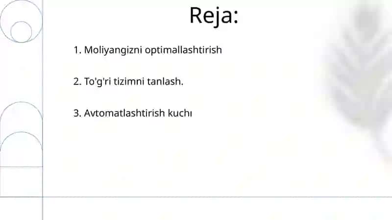 Buxgalteriya avtomatlashtirish tizimlari 2
