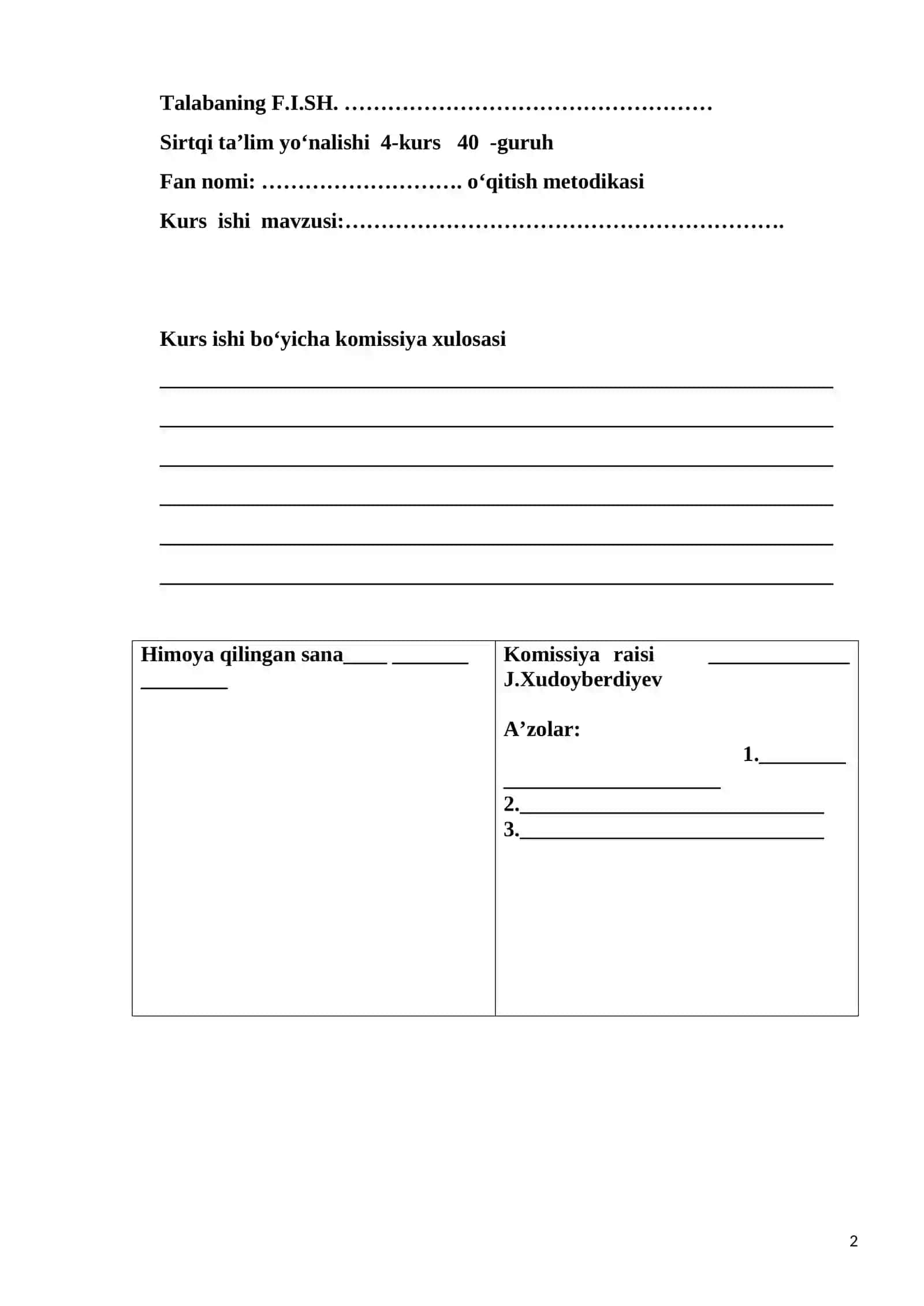 kurs ishi 2