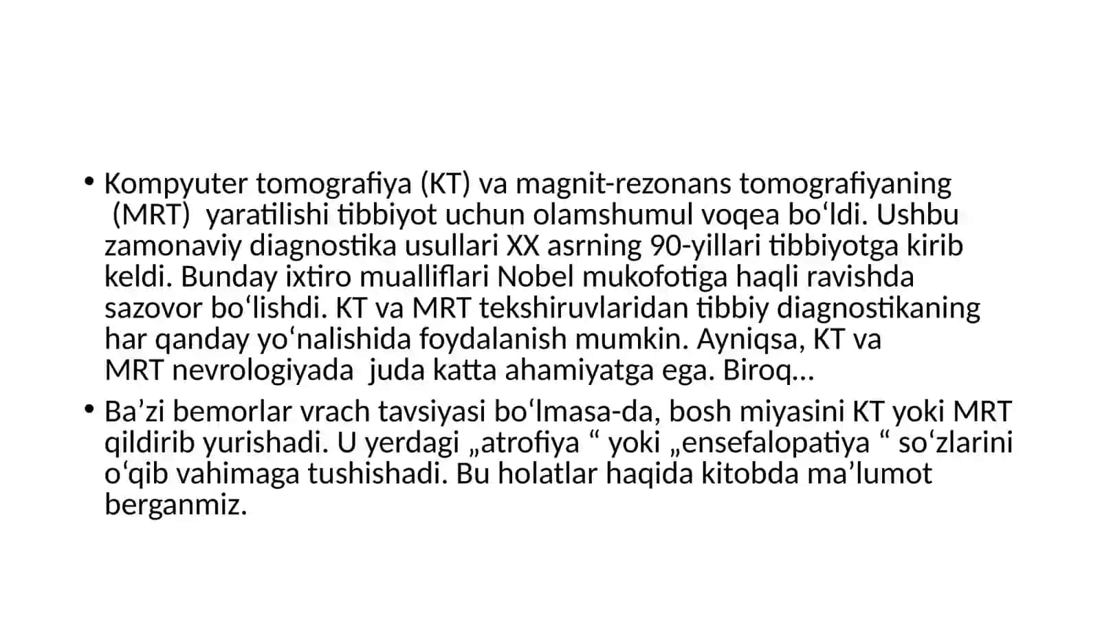 Kompyutertomografiya(KT) 2
