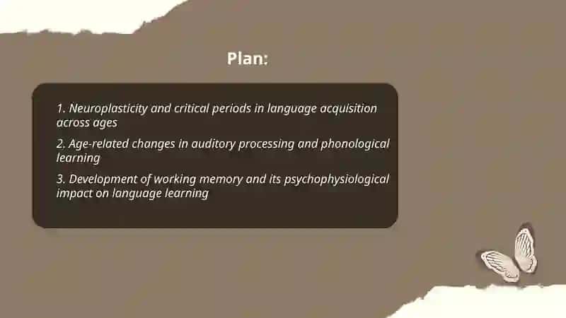 Psychophysiological features of language learners and language learning or different ages 2