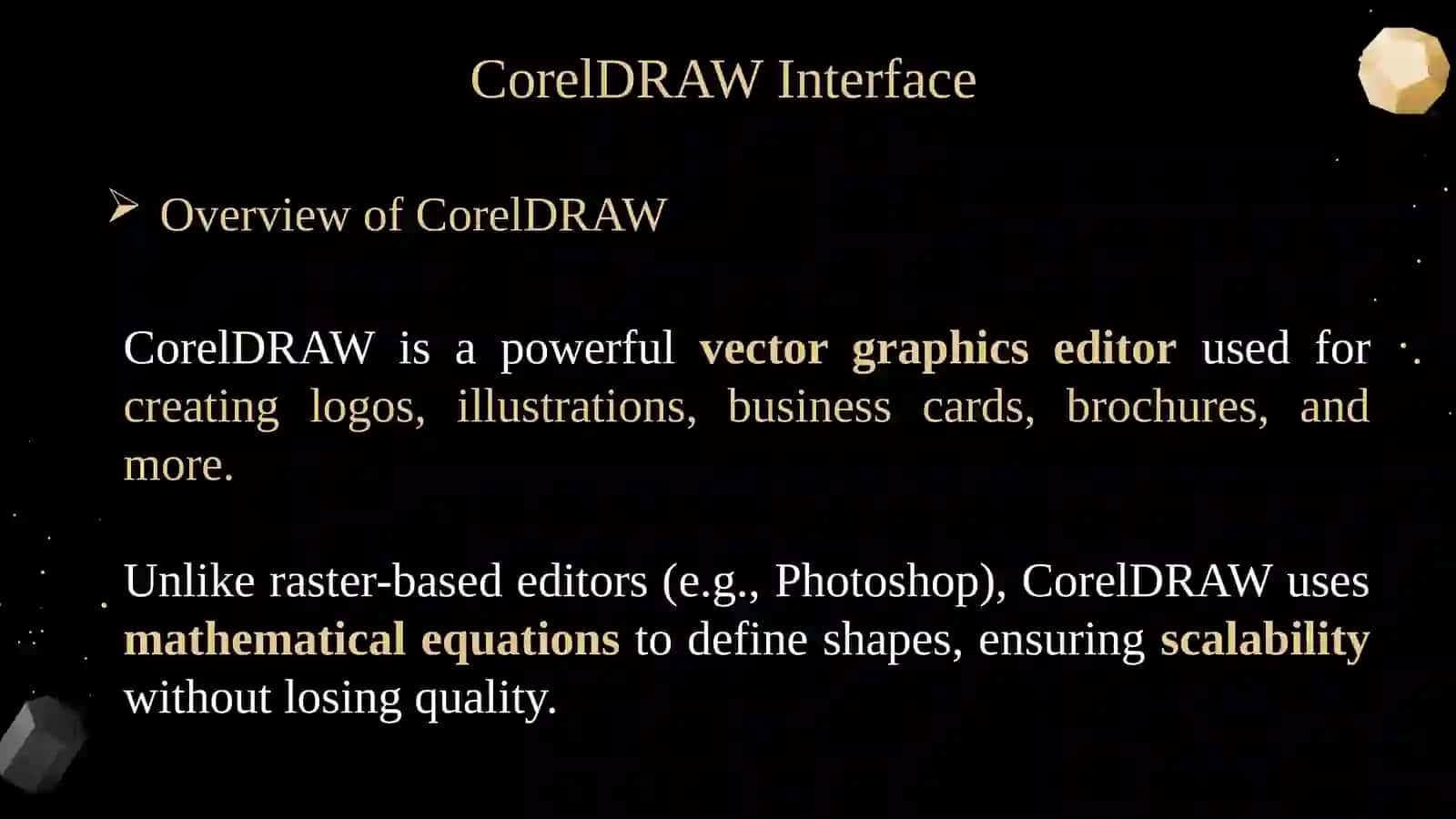Introduction to CorelDRAW:Basics of Vector Graphics 2
