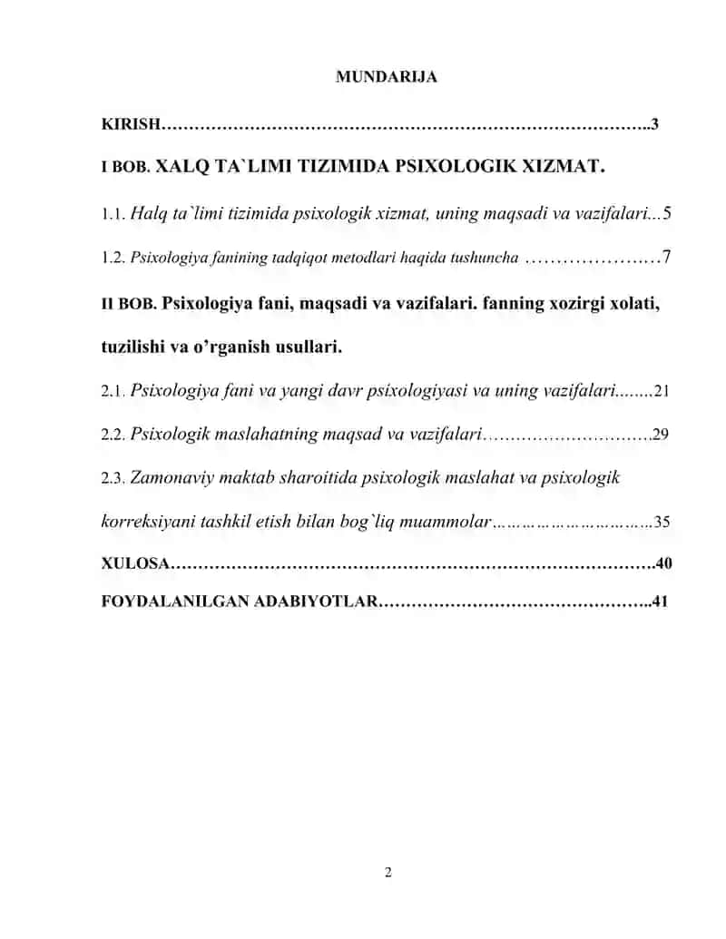 Psixologiya fanining tadqiqot metodlari 2