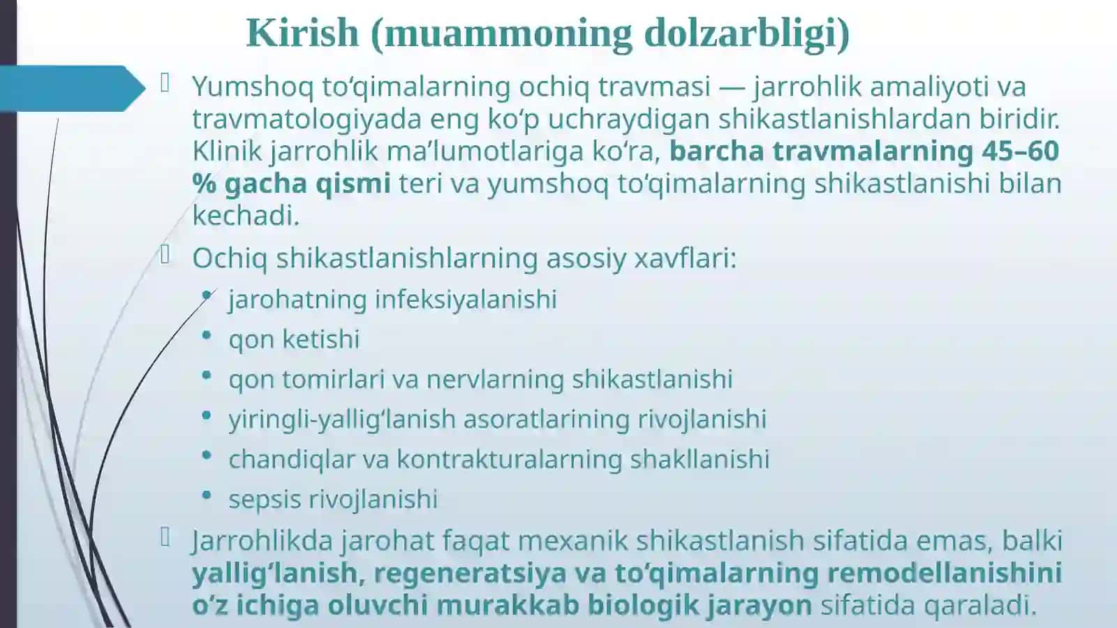 KLINIK FANLAR KAFEDRASIUMUMIY XIRURGIYA 2