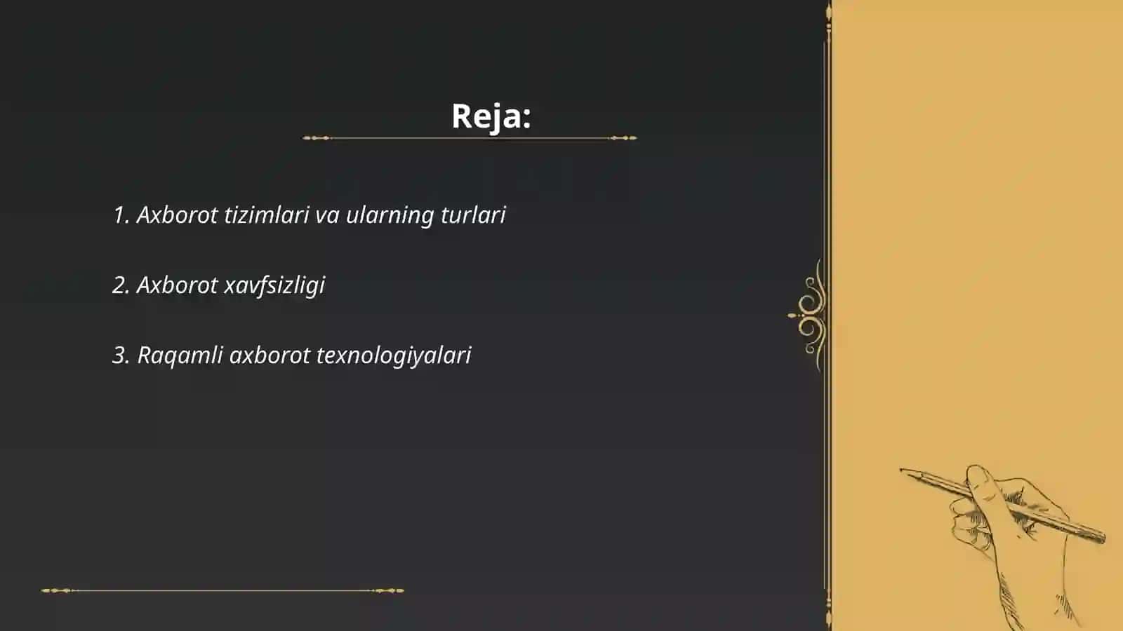 Axborot tizimlari va ularning turlari 2