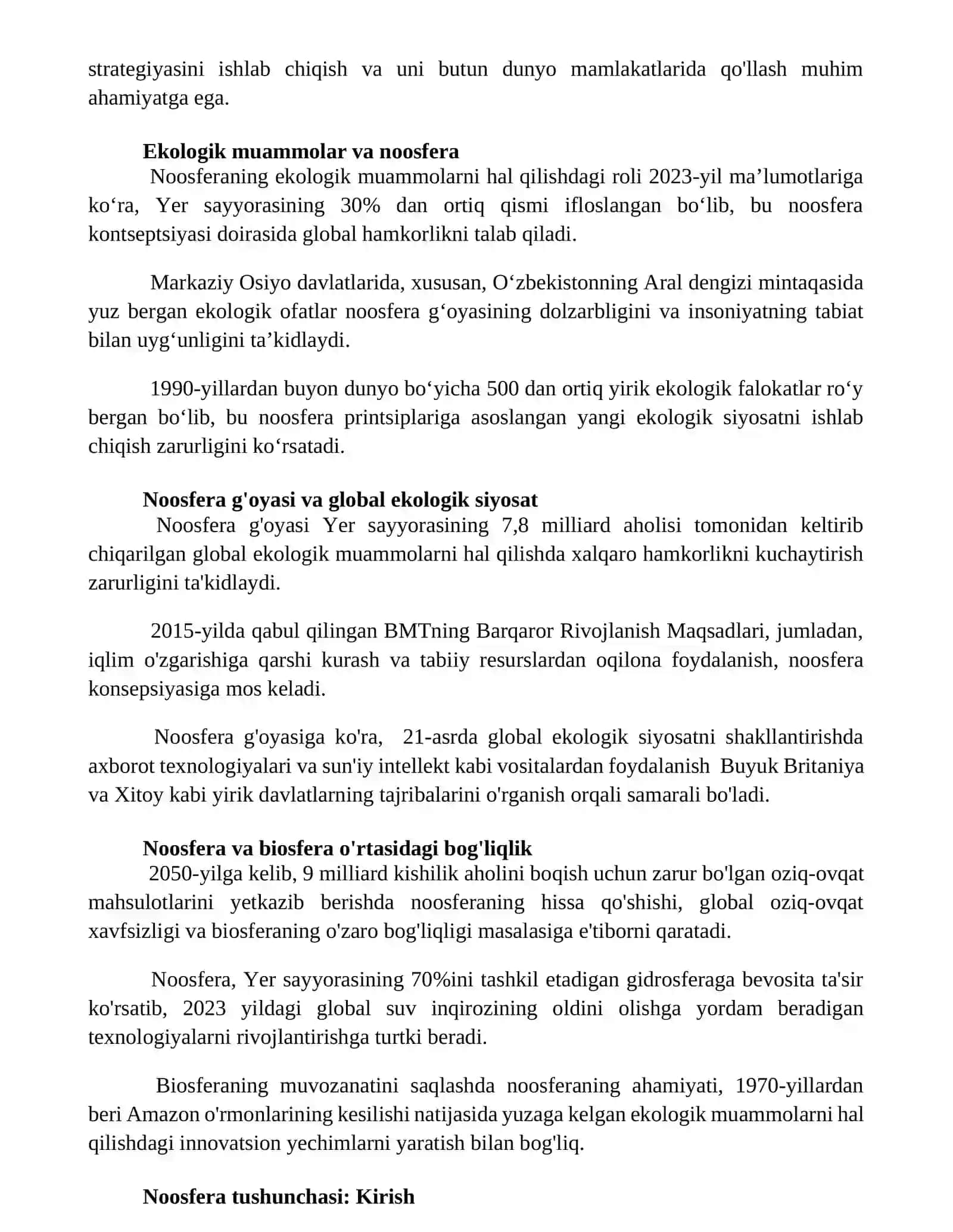 Noosfera tushunchasi va atrof-muhit muhofazasi 2