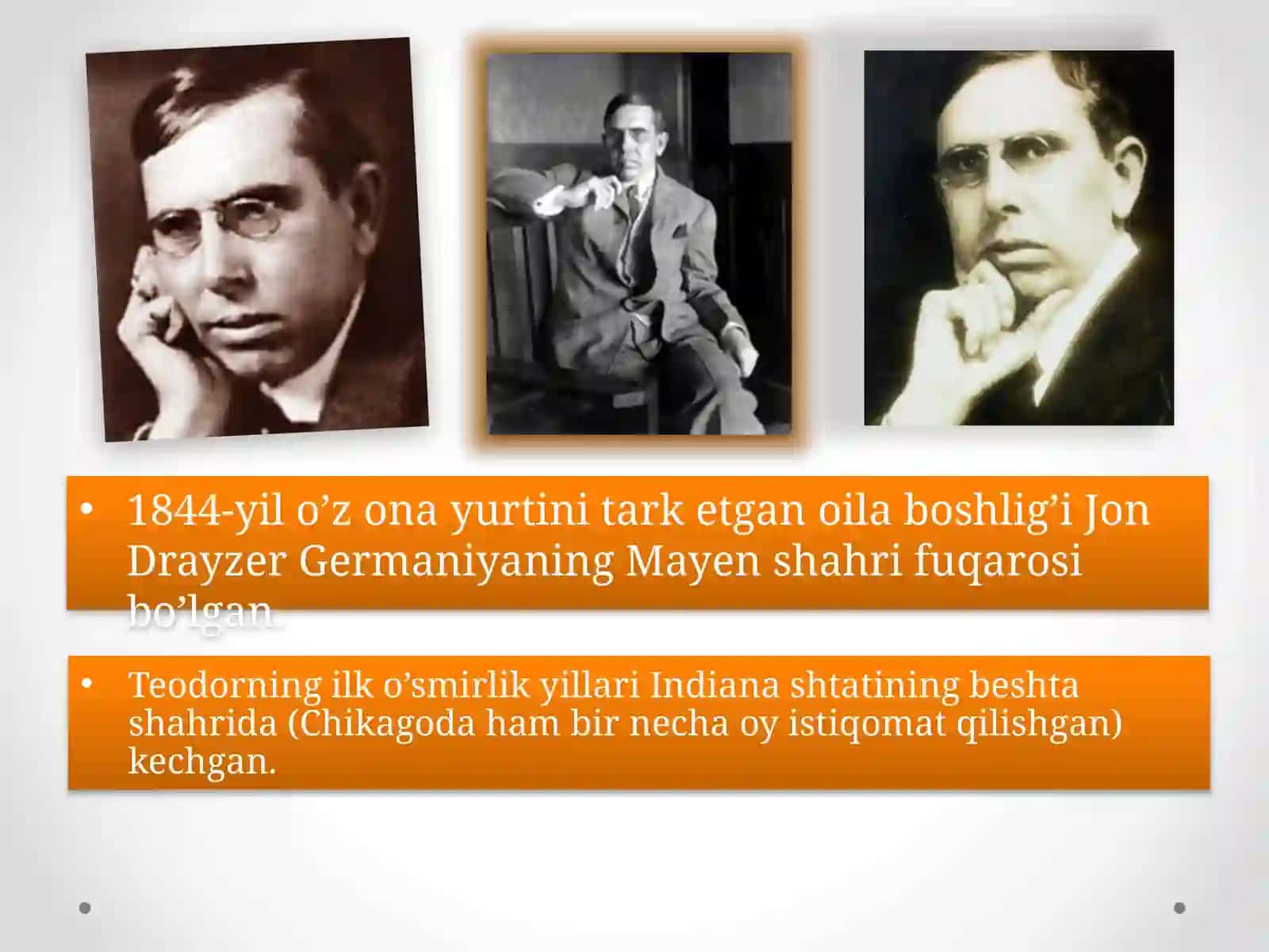 Teodor Drayzerning hayoti va ijodiy faoliyati 2