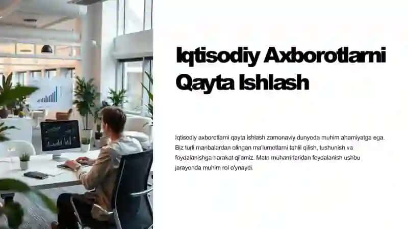Iqtisodiy axborotlarni matn muharrirlaridan foydalangan holda qayta ishlash dasturlari 2