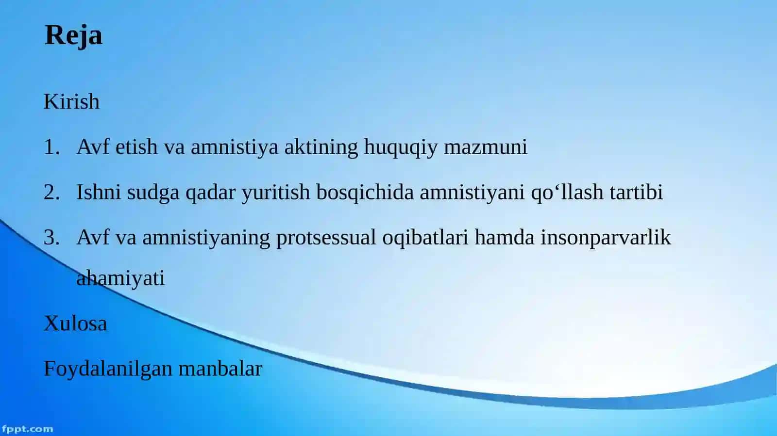 Ishni Sudga Qadar Yuritish Bosqichida Avf Etish va Amnistiya Aktini Qo‘llash 2