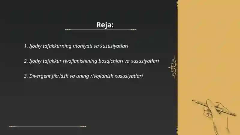 Ijodiy tafakkurni rivojlantirish xususiyatlari 2
