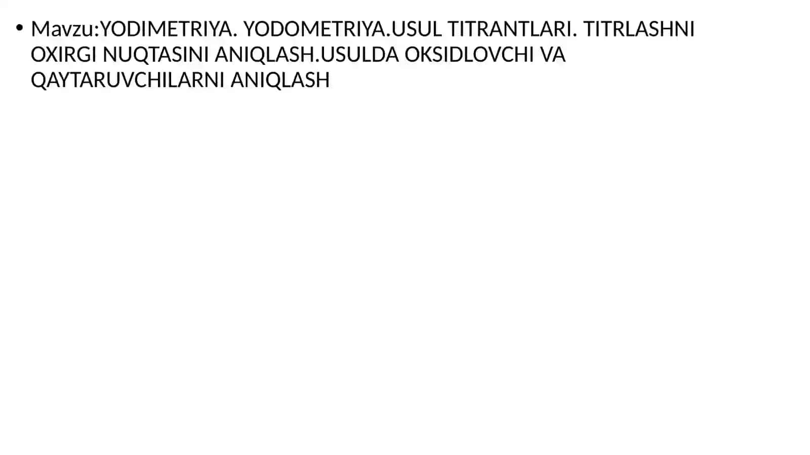 YODIMETRIYA 2