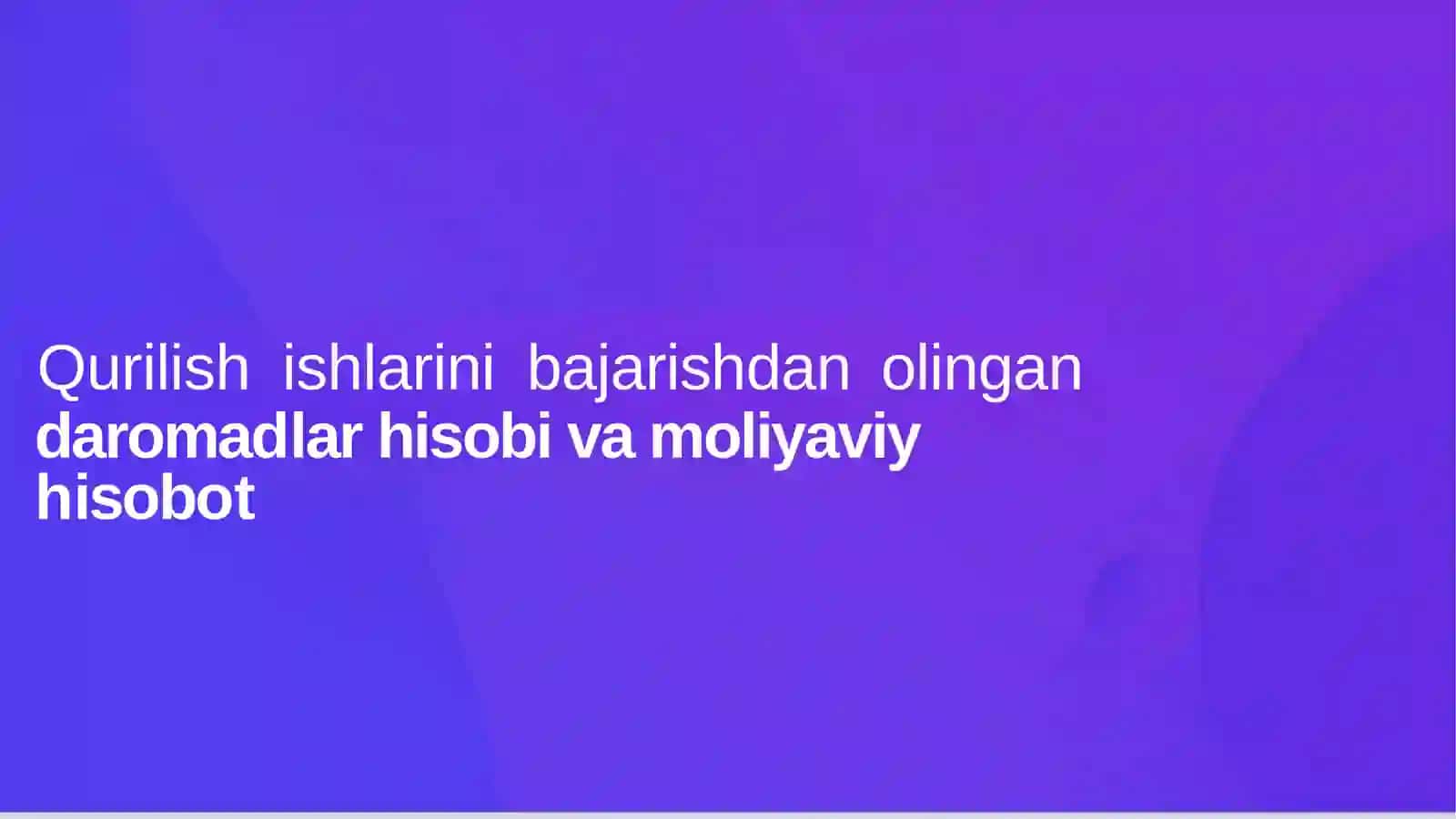 DAROMADLARNI HISOBGA OLISH JARAYONI 2