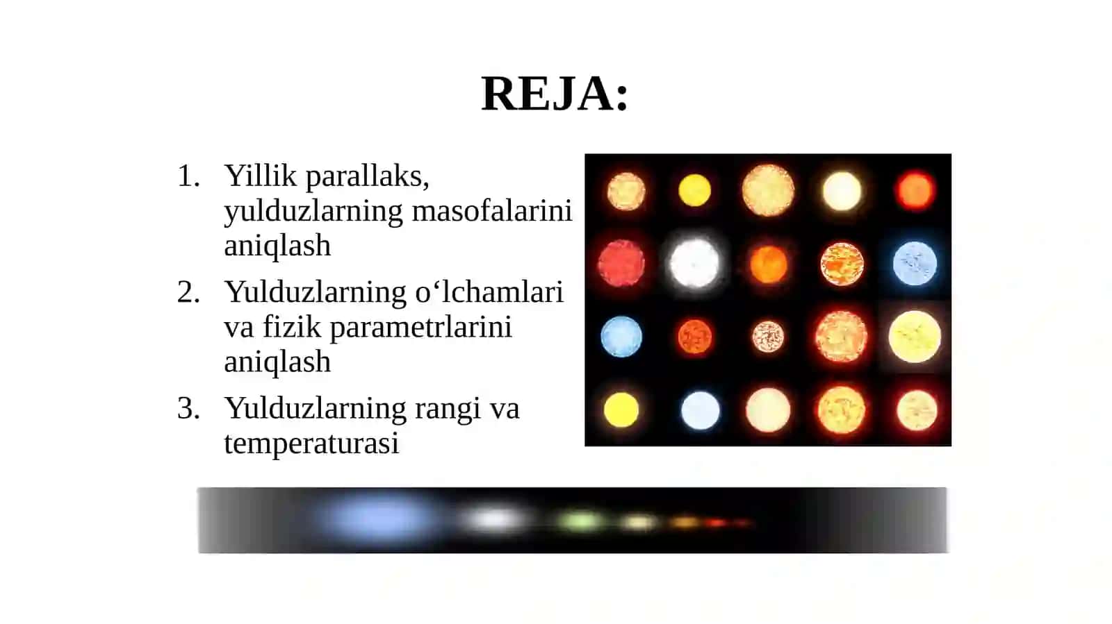 11-sinf Astronomiya dars ishlanma. Yulduzlar. Yillik parallaks. Yulduzlargacha bo'lgan masofani aniqlash 2