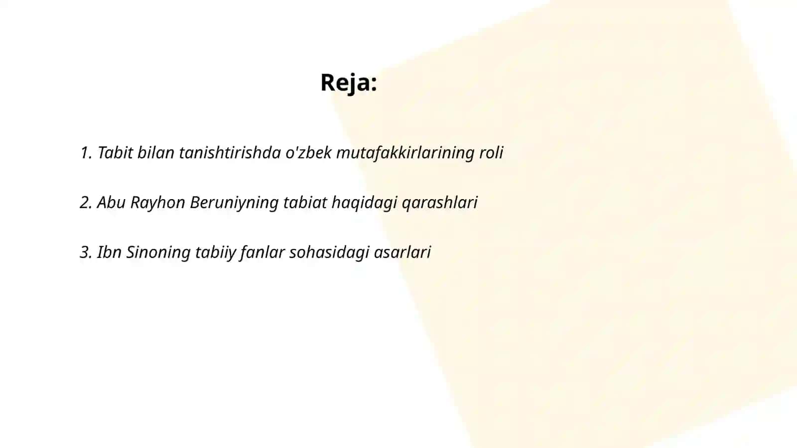 Tabiat bilan tanishtirishda mutafakkirlar merosidan foydalanish 2