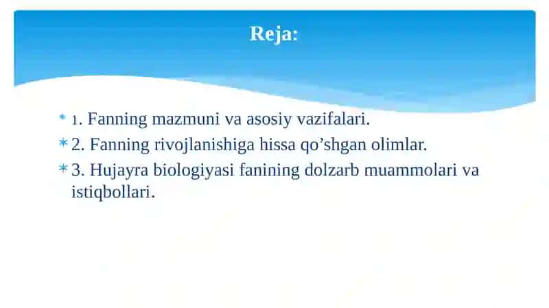 SITOLOGIYA FANIGA KIRISH 2