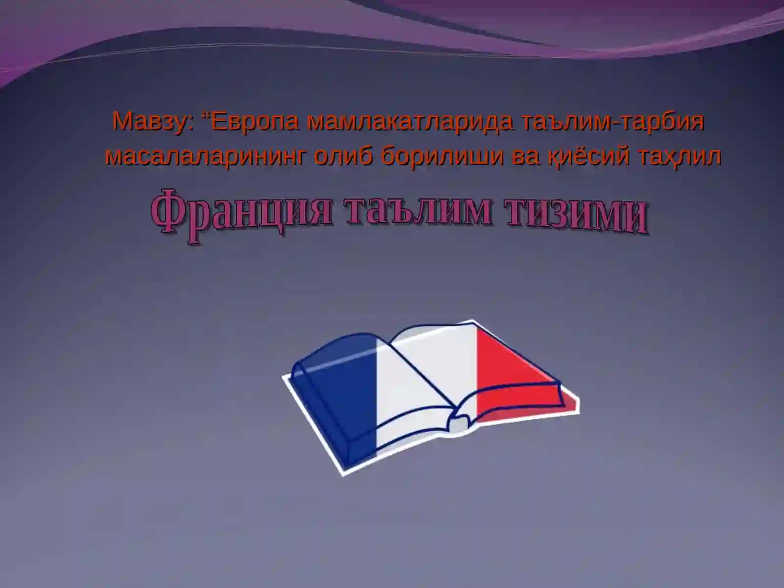 Франция таълим тизими 2