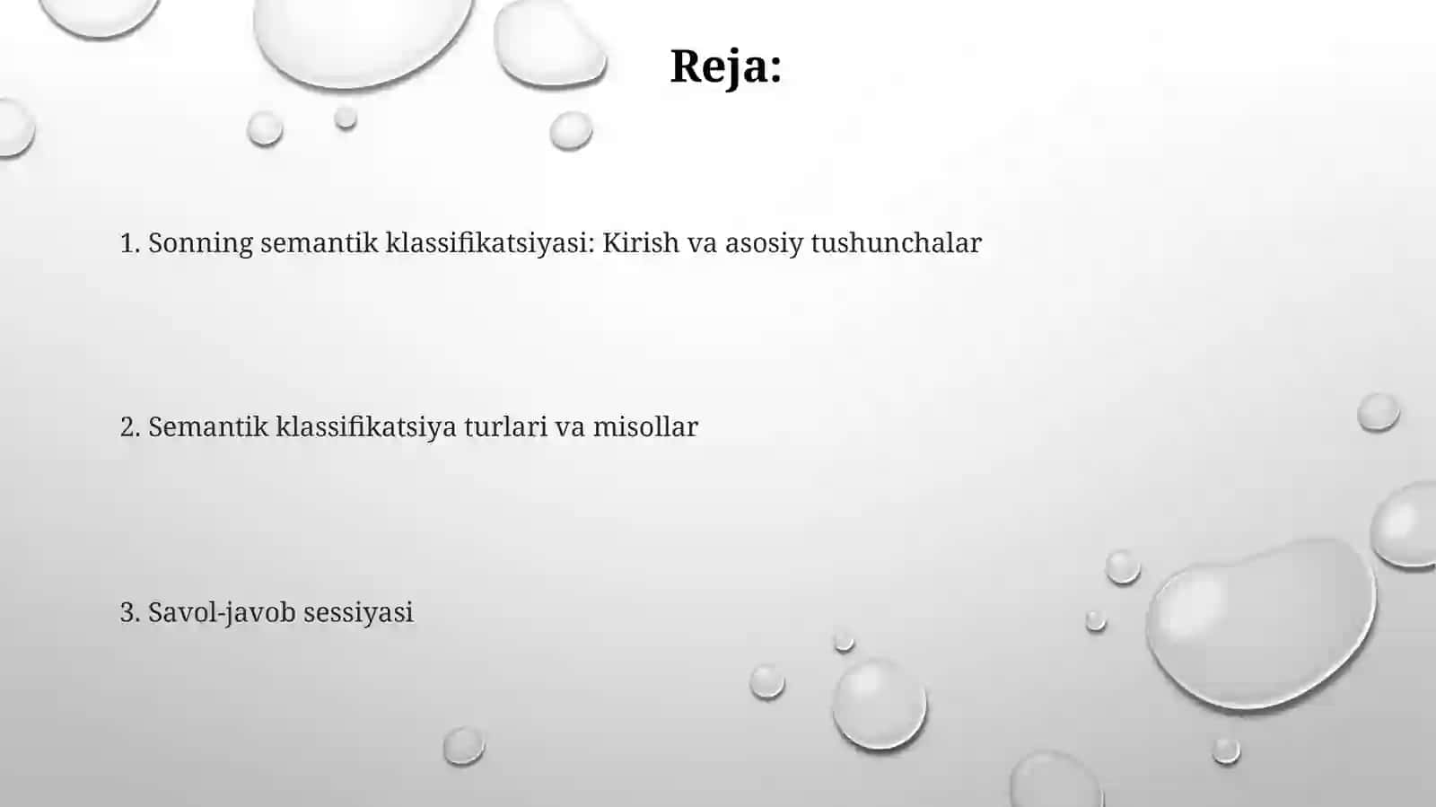 Sonning semantiktasnifibo'yichatushuntirishvamavzubo'yichasavoljavobo'tkazish 2